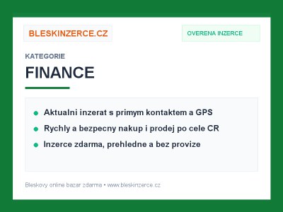Zprostředkování výhodného financování, hypoték a konsolidace půjček